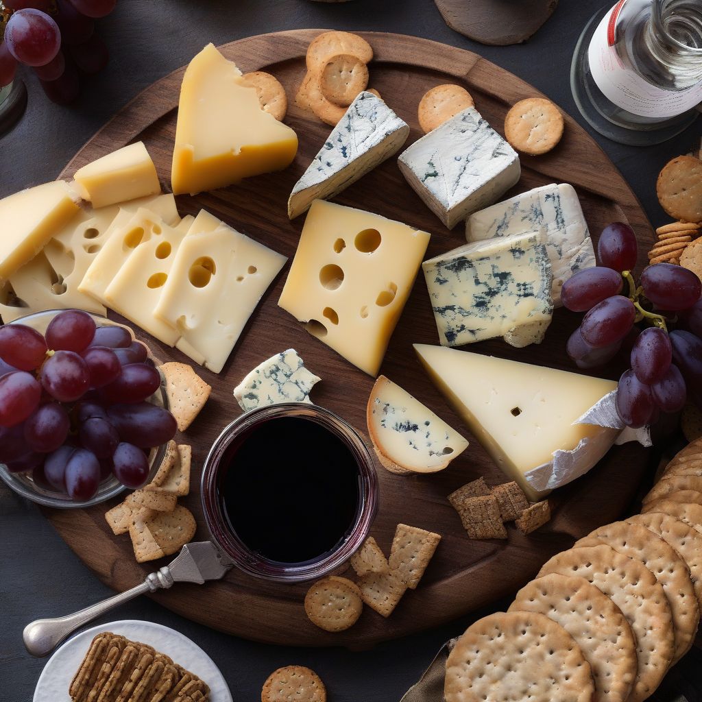 Cheese Board with Wine