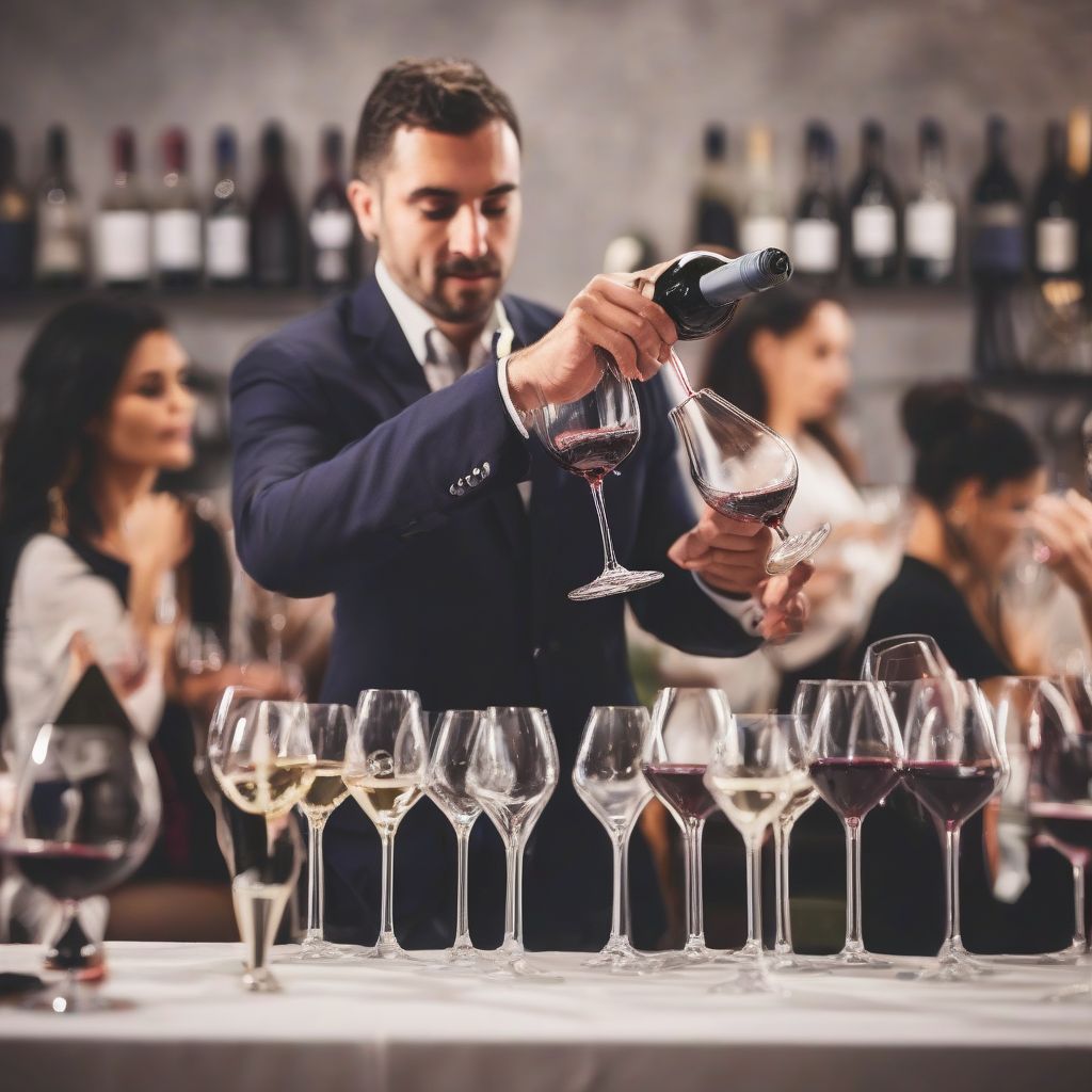 Sommelier Pouring Wine