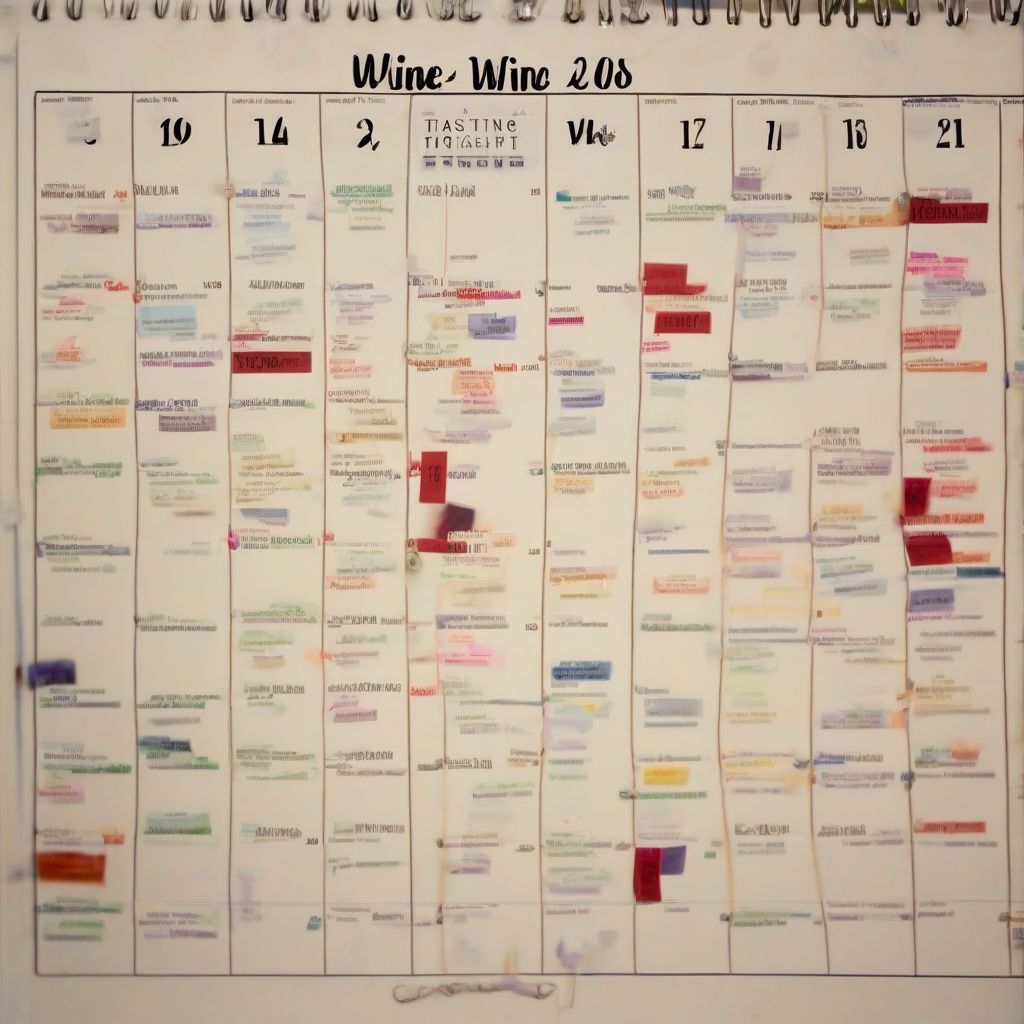 Wine Tasting Event Calendar